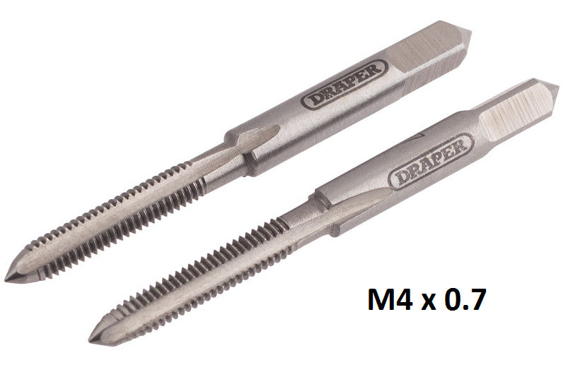 Draper  Hand Tap Set - Taper and Plug Taps - 3.5mm to 12mm