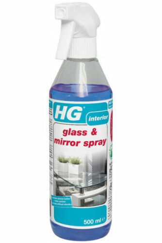 HG Glass and Mirror Spray 500ml - Quick Drying Spray For a Smear Free Finish,