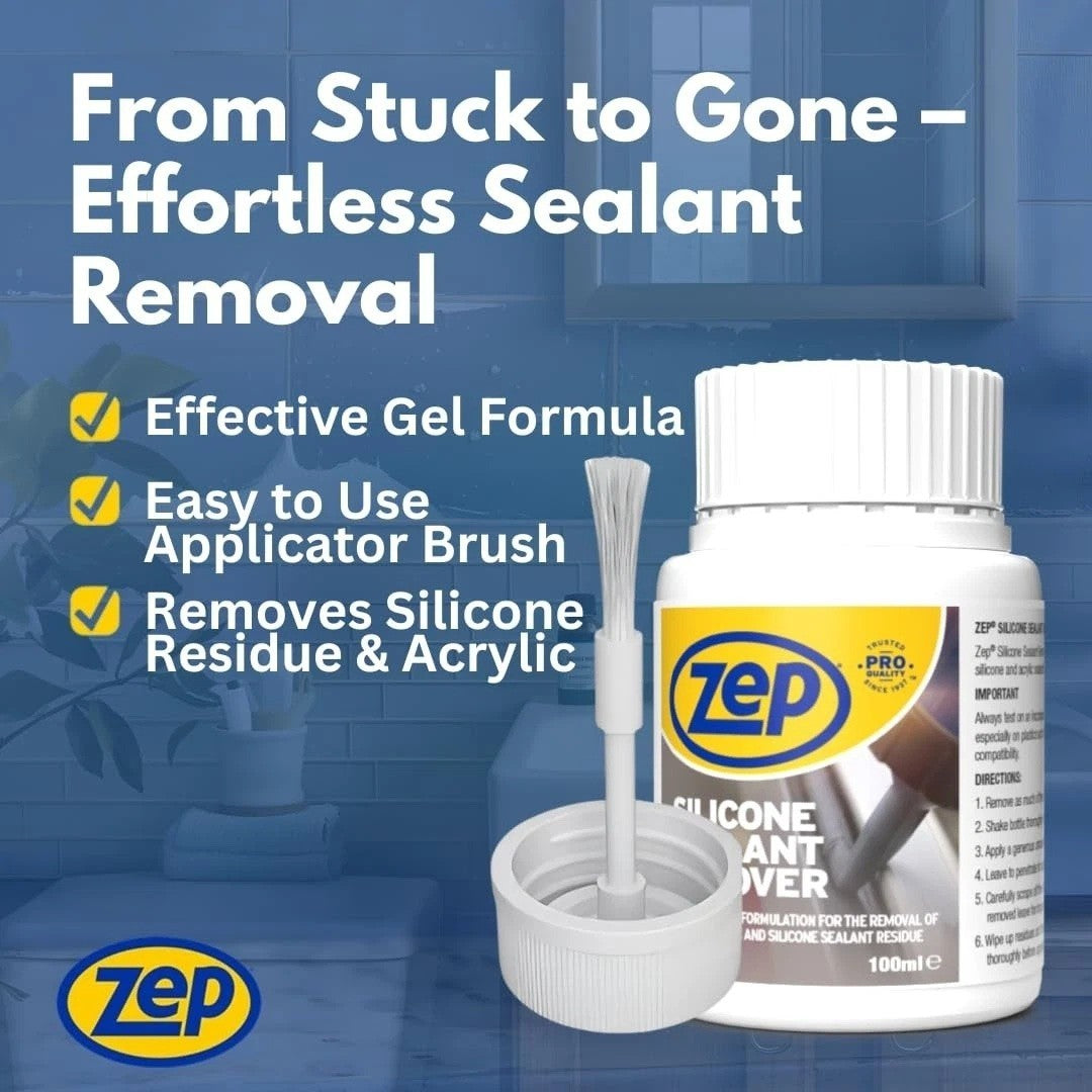 Zep Silicone Sealant Remover 100ml, Silicone Remover for Removing Bathroom wi...