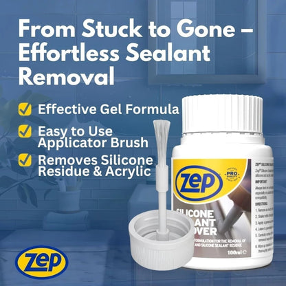 Zep Silicone Sealant Remover 100ml, Silicone Remover for Removing Bathroom wi...