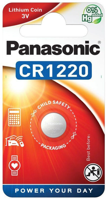 Panasonic Coin Cell Battery 3V Li CR1220