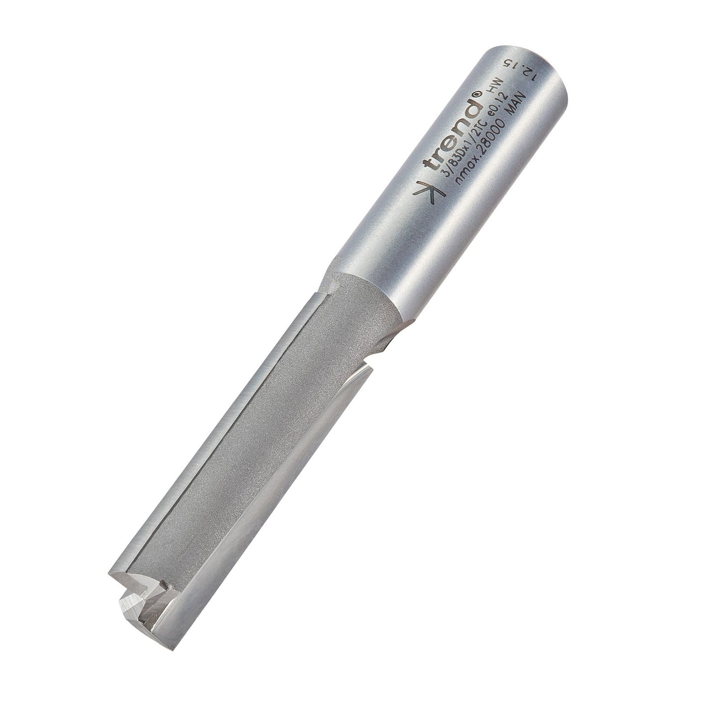 Trend Professional 1/2in Two Flute Cutter 12.7mm x 50mm (3/83DX1/2TC)
