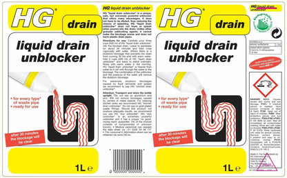 HG Drain and Plug Unblocker 1L