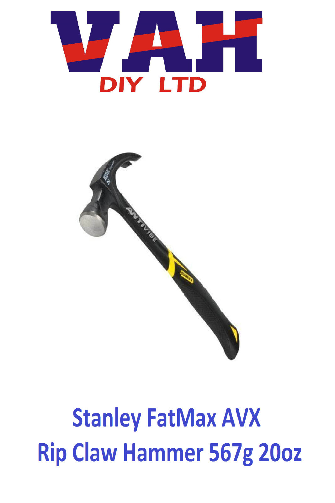 Stanley STA151277 FatMax AVX Rip Claw Hammer 567g 20oz