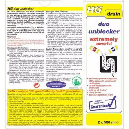 HG Duo Drain Unblocker 1L