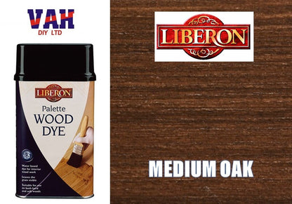 Liberon Palette Wood Dye ALL Shades and Sizes Available - Water Based Wood Dye