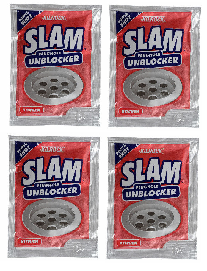 Kilrock Slam  Plughole BathRoom or Kitchen Clogged Sink Drain Unblocker Shot