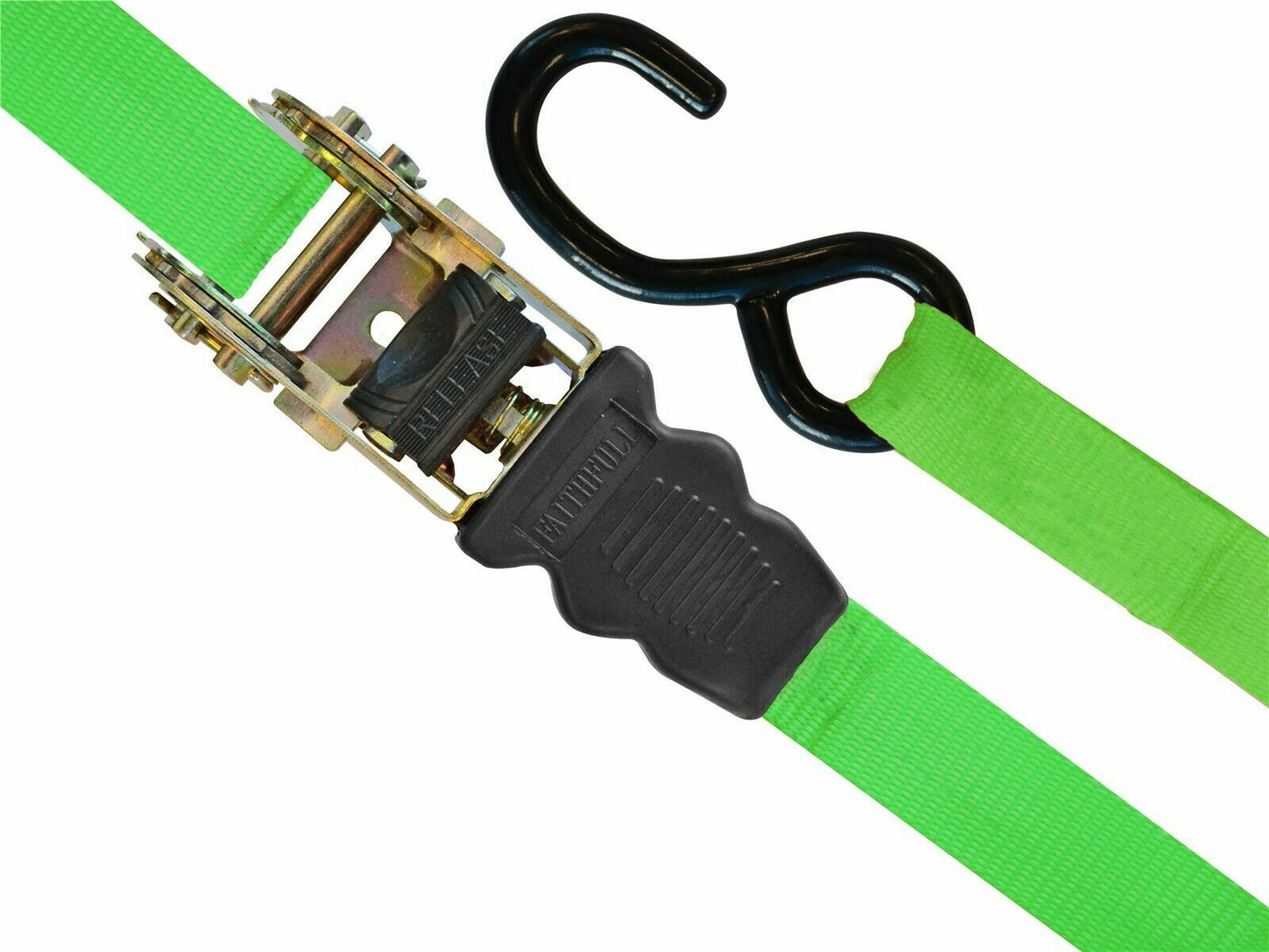 Faithfull Ratchet Tie Down Strap Set 4X Piece 5m x 25mm