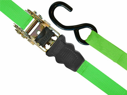 Faithfull Ratchet Tie Down Strap Set 4X Piece 5m x 25mm