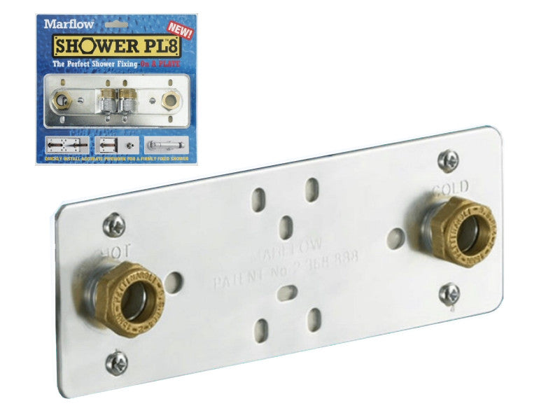 Shower Bracket Plate Marflow Shower PL8 FAST FIX Fit