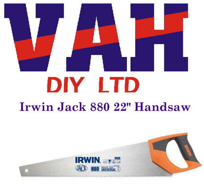 Irwin Universal Jack 880 Triple Ground 22" Panel Saw 22 Inch Hand Saw JAK880UN22