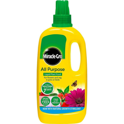 Miracle-Gro All Purpose Concentrated Liquid, Plant Flower & Vegetable Food - 1L