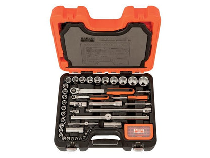 Bahco S95 1/4in & 1/2in Drive Socket & Mech Set 95pc