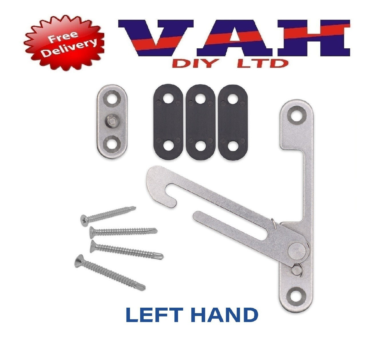 UPVC Window Restrictor Child Lock Restrictor Safety Catch Hook Universal