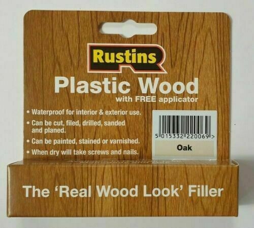 Plastic Wood Filler OAK Rustins