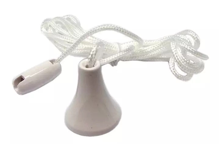 Toilet Light Pull Nylon Cord & Acorn White 1.5 Meter