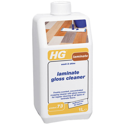 HG Laminate Gloss Cleaner Wash and Shine Laminate Cleaner 1 Litre Product 73