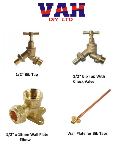 Garden Tap & Fittings Brass Outdoor 1/2"
