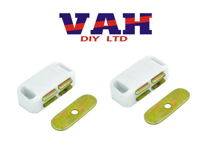 MAGNETIC CATCH WHITE OR BROWN SINGLE OR DOUBLE