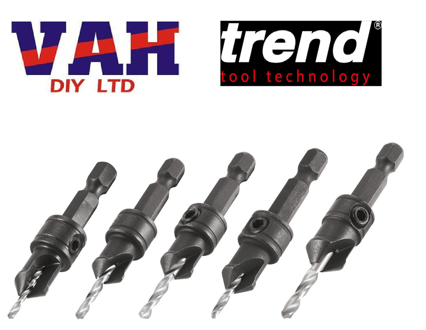 Trend Quick Release Countersink Set 5pc