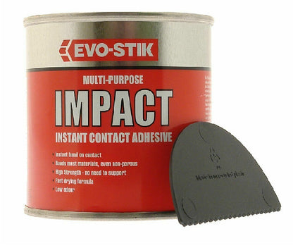 Evo Stick Impact Instant Contact Adhesive Multi Purpose Glue Strong 30G TO 500ML