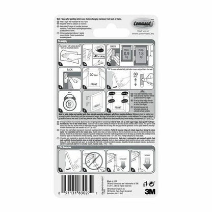 3M Command Picture Hanging Strips Small 1.8kg 4pk (20x25cm) (17202)