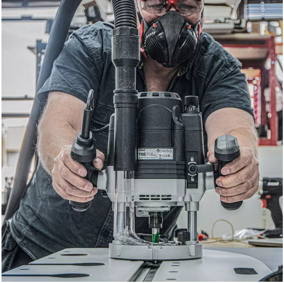 Trend T8 2200W 1/2in Dual-Mode Plunge Router 240V (T8EK)