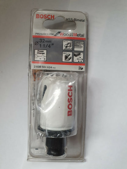 Bosch Progressor Bimetal Holesaw's for Wood & Metal  & Plastic Various Sizes