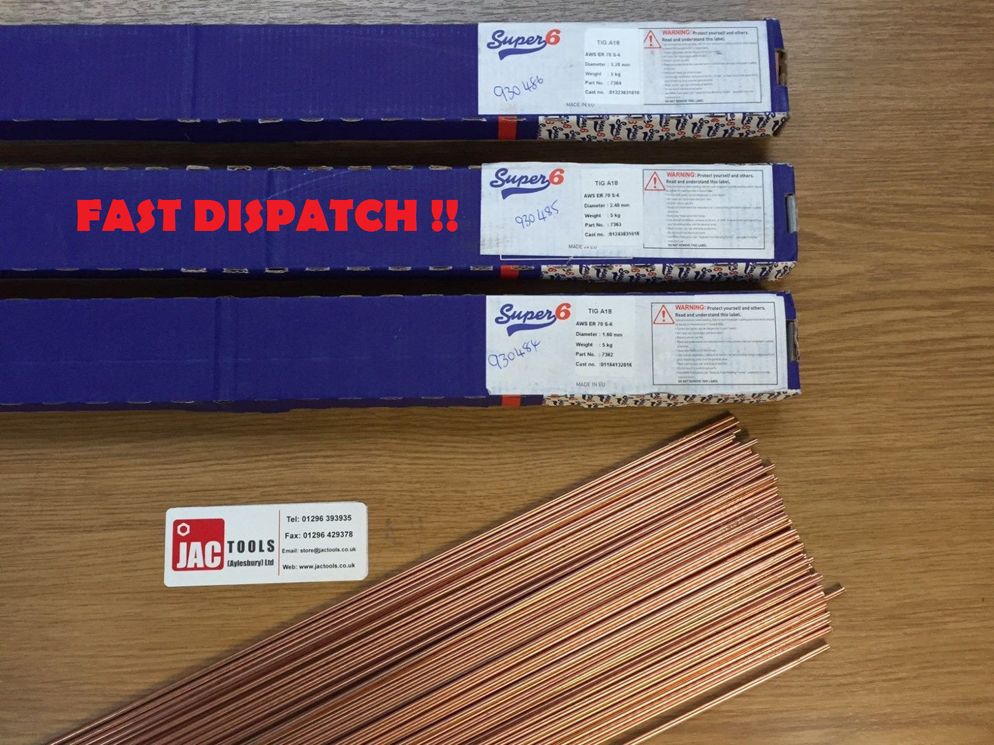TIG WELDING RODS MILD STEEL A18 FILLER WIRE COPPER COATED 1.6MM 2.4MM 3.2MM F&F