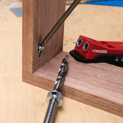 TITMAN Twin Pocket Hole Jig Kit with Driver and Drill Bit and Spare Drill Bit