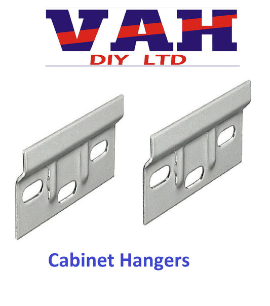 2x Pack of Kitchen Cabinet Hanging Bracket Wall Mounting Hanger Plate 63x38mm