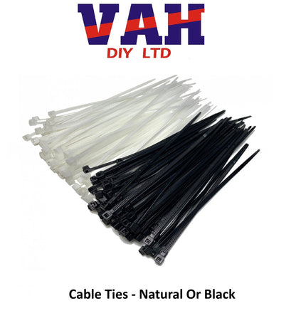 CABLE TIES  ZIP TIES WHITE LONG SHORT SMALL THICK THIN LONG HEAVY DUTY