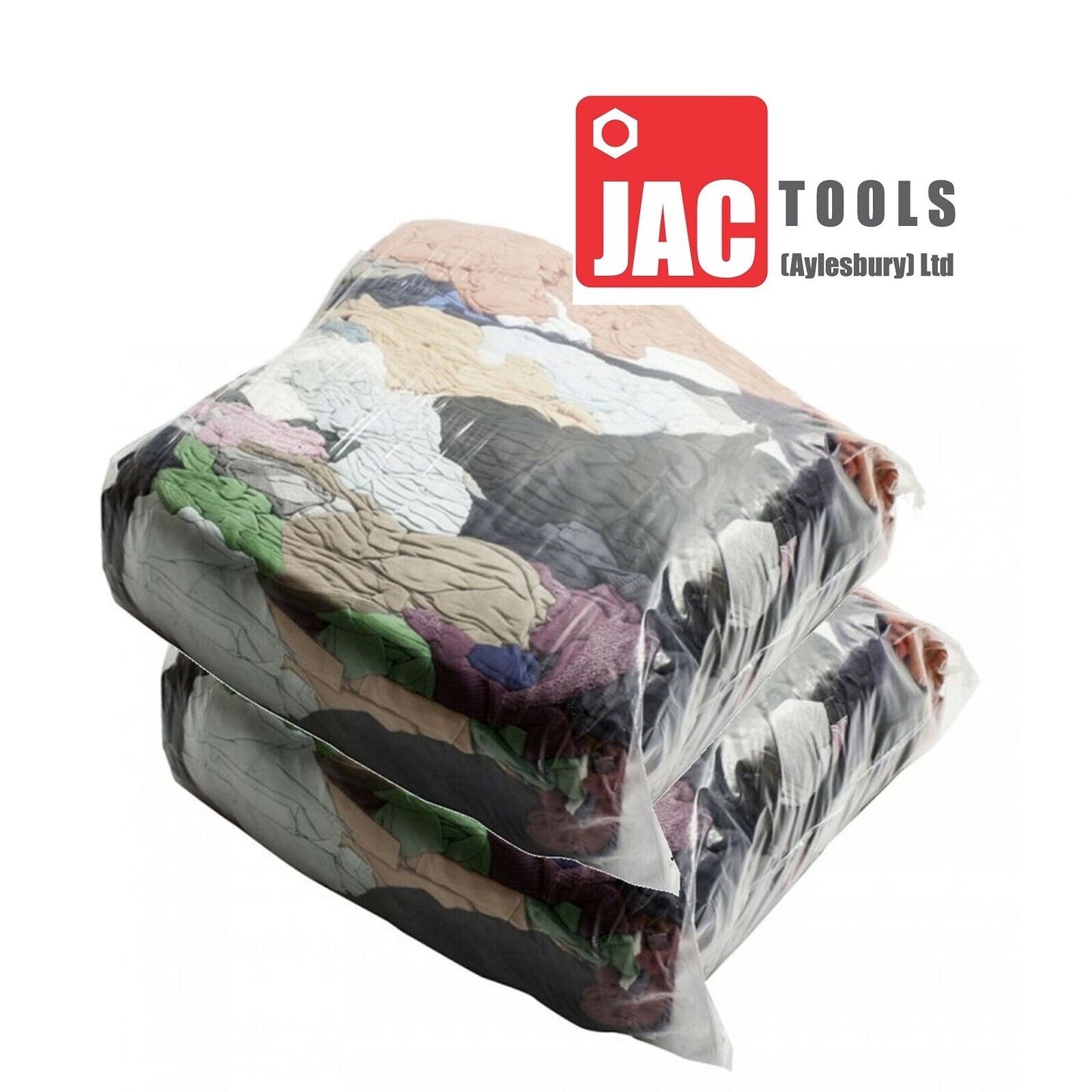 20Kg Bags of Rags Mixed Material Colour Engineer Garage Workshop Industrial Wipe