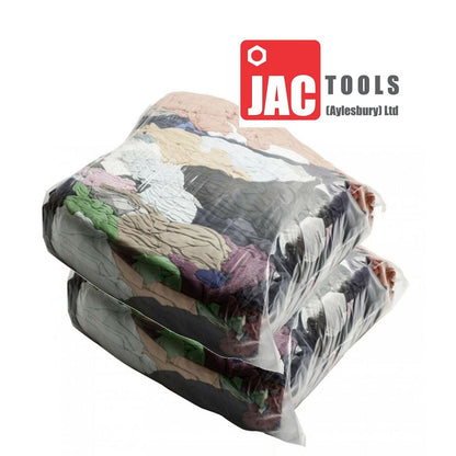 20Kg Bags of Rags Mixed Material Colour Engineer Garage Workshop Industrial Wipe