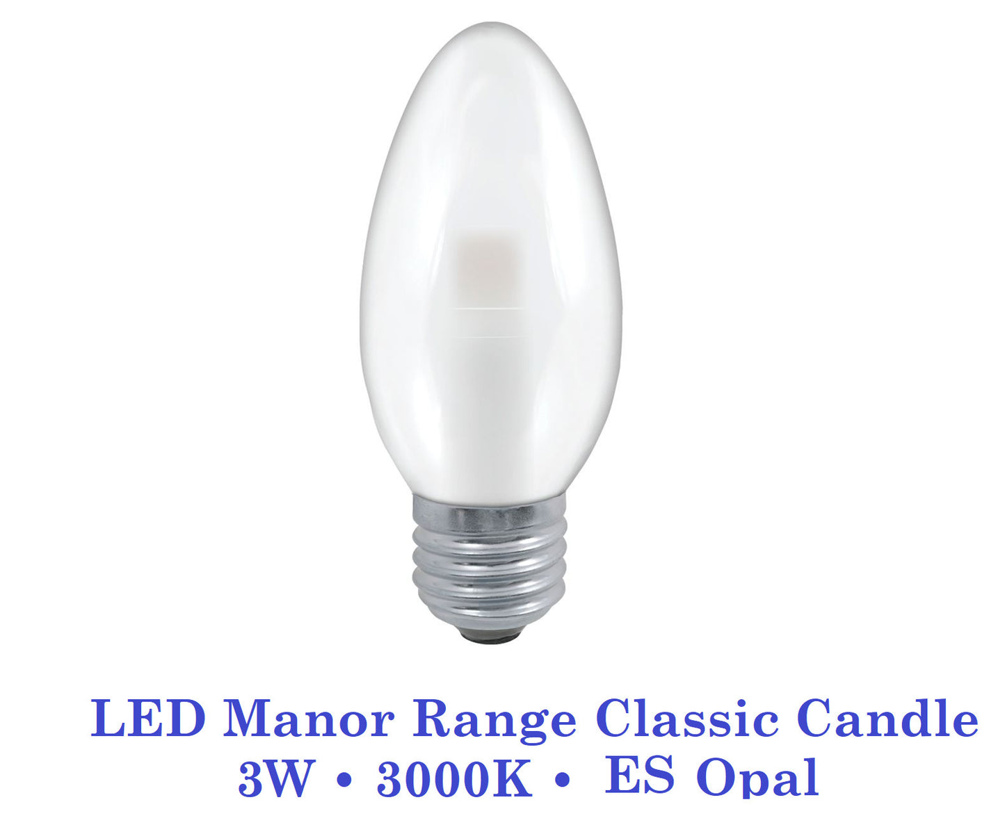 Crompton  3W, Non-Dimmable Manor House Candle Lamp Clear or Opal