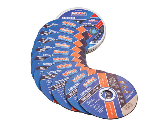 Faithfull Multi-Purpose Cutting Disc 115 x 1.0 x 22.23mm