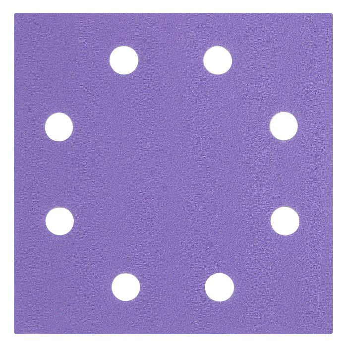 Trend 115mm x 115mm 8-Hole 1/4 Sheet Sanding Pad 240g 10 Pack