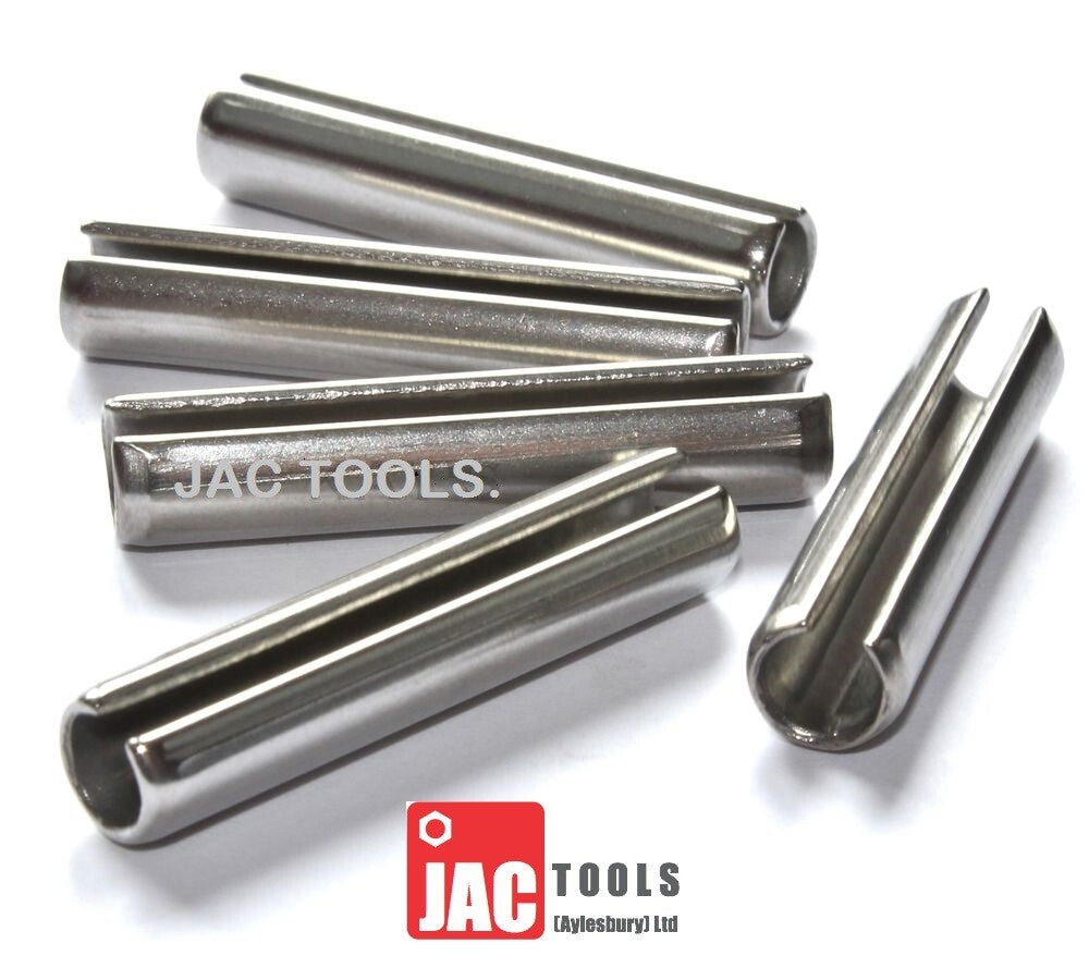 CARBON STEEL SLOTTED SPRING ROLL TENSION SELLOCK PINS M4 X 24 M6 X 30 & 7/16 X1"