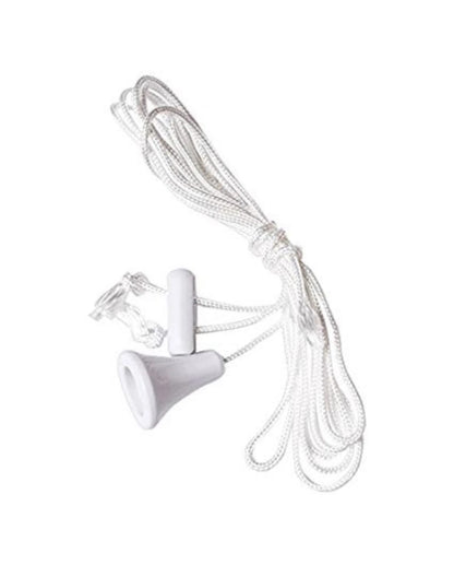 Toilet Light Pull Nylon Cord & Acorn White 1.5 Meter