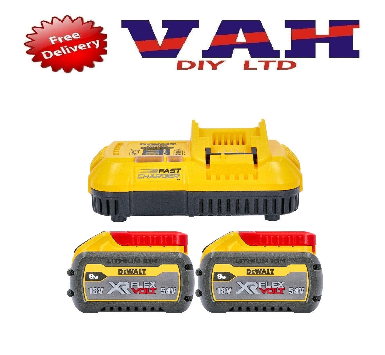 DEWALT DCB547 XR FlexVolt Battery -  For Professionals + DCB118 Fast Charger