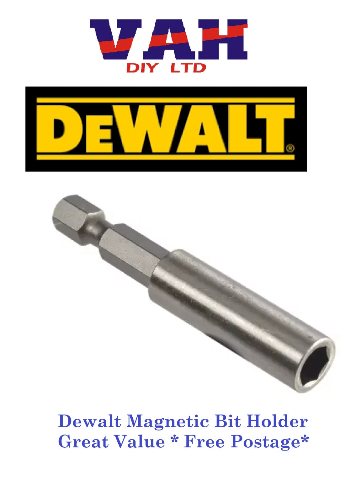 Dewalt DT7500 Magnetic Bit Holder 60mm x 1/4in