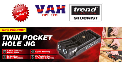 BRAND NEW TREND TWIN POCKET HOLE JIG PH/JIG/C