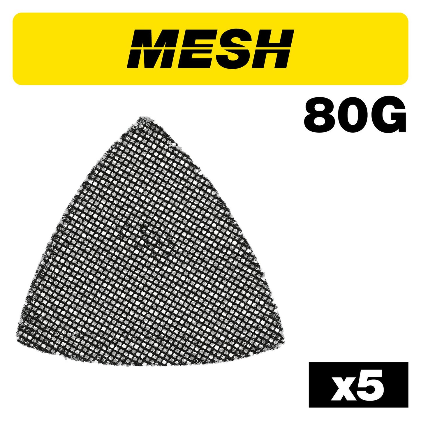 Trend 93mm Mesh Delta Sanding Sheet 80g 5 Pack