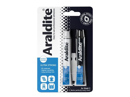 Araldite Standard Epoxy Glue 2 Part 2 x 15ml Tubes