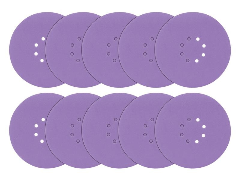 Trend 225mm Zirconium Random Orbital Sanding Disc 60g 10 Pack