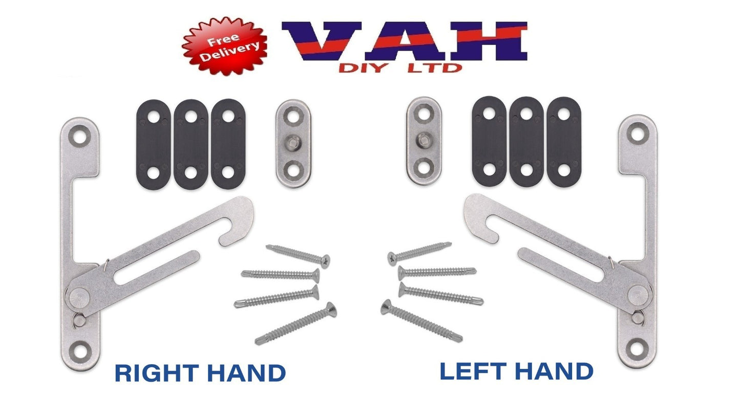 UPVC Window Restrictor Child Lock Restrictor Safety Catch Hook Universal