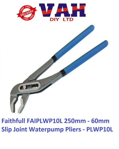 Slip Joint Waterpump Pliers  Faithfull FAIPLWP10L 250mm - 60mm - PLWP10L