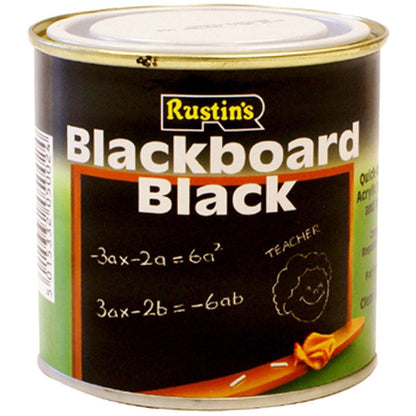 Rustins Blackboard Black Chalk Board Matt Paint 250ml