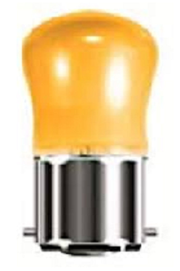 Christmas Coloured Pygmy Lamp 15watt "Crompton" Branded BC. SBC. SES End Caps