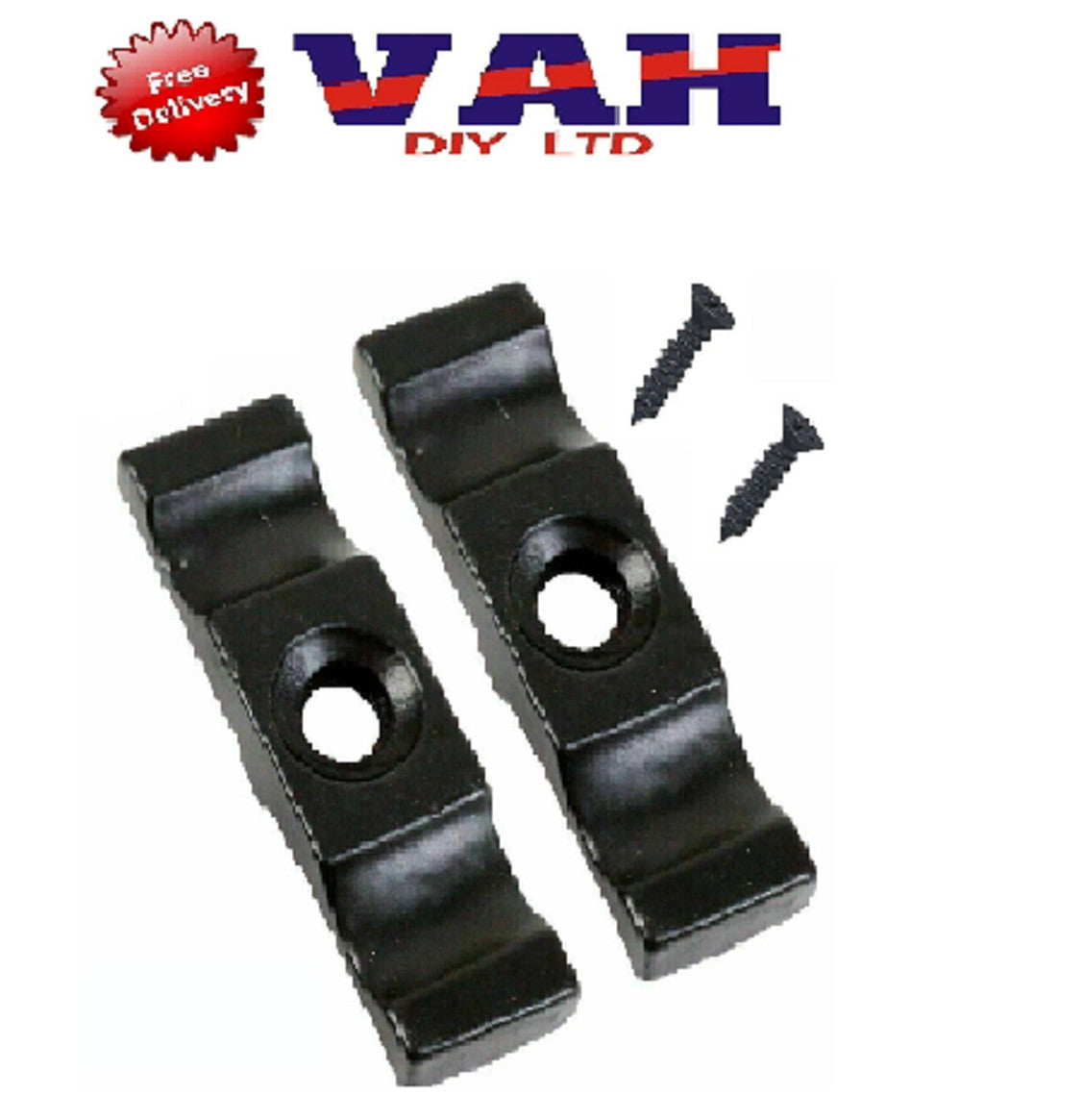 Turn Button Latch Thumb Catch Black Rabbit Hutch Shed Door Pack of 2 40 or 50mm
